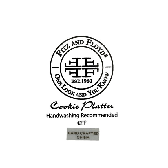 Fitz and Floyd Holiday Platter Home Warms the Heart Cookie Platter - Picture 4 of 6